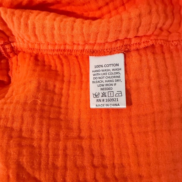 S'EDGE Raleigh 100% Cotton Dress In Blood Orange NWT- Size XS - Picture 4 of 4